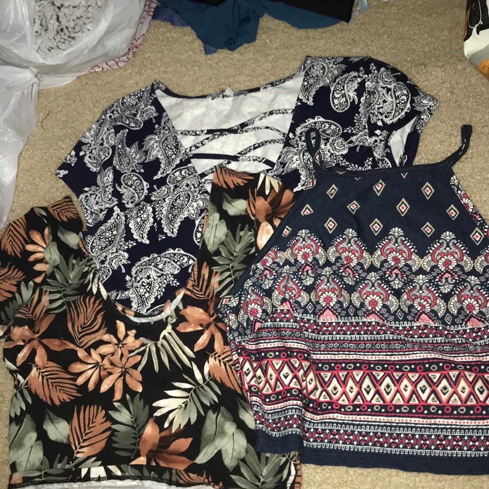 Cute Patterned Crop Top bundle!